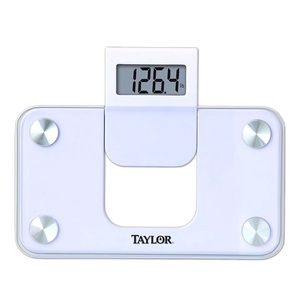 taylor mini glass bathroom scale portable compact